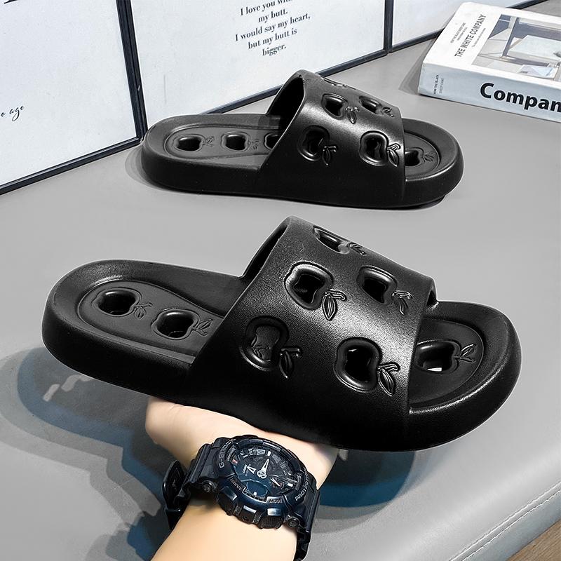 Men's Slippers Bathroom Non-slip Quick-drying Flip-flops Summer Flat Sandals EVA Thick-soled Shoes Indoor Soft-soled Shoes