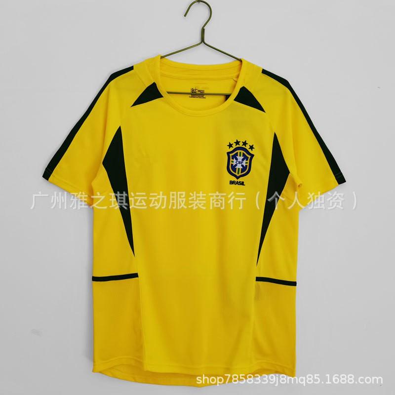 Brazil Retro Football Jerseys Short Sleeve Men Women Sports Training
