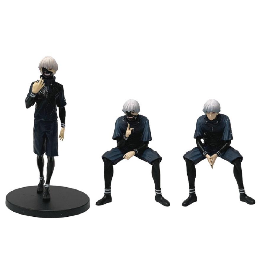 3 Styles Anime 18-20cm Tokyo Ghoul Figures ghoul Mask Kaneki Ken Action Model Pvc Desktop Statue Ornament Collection Toys Gifts