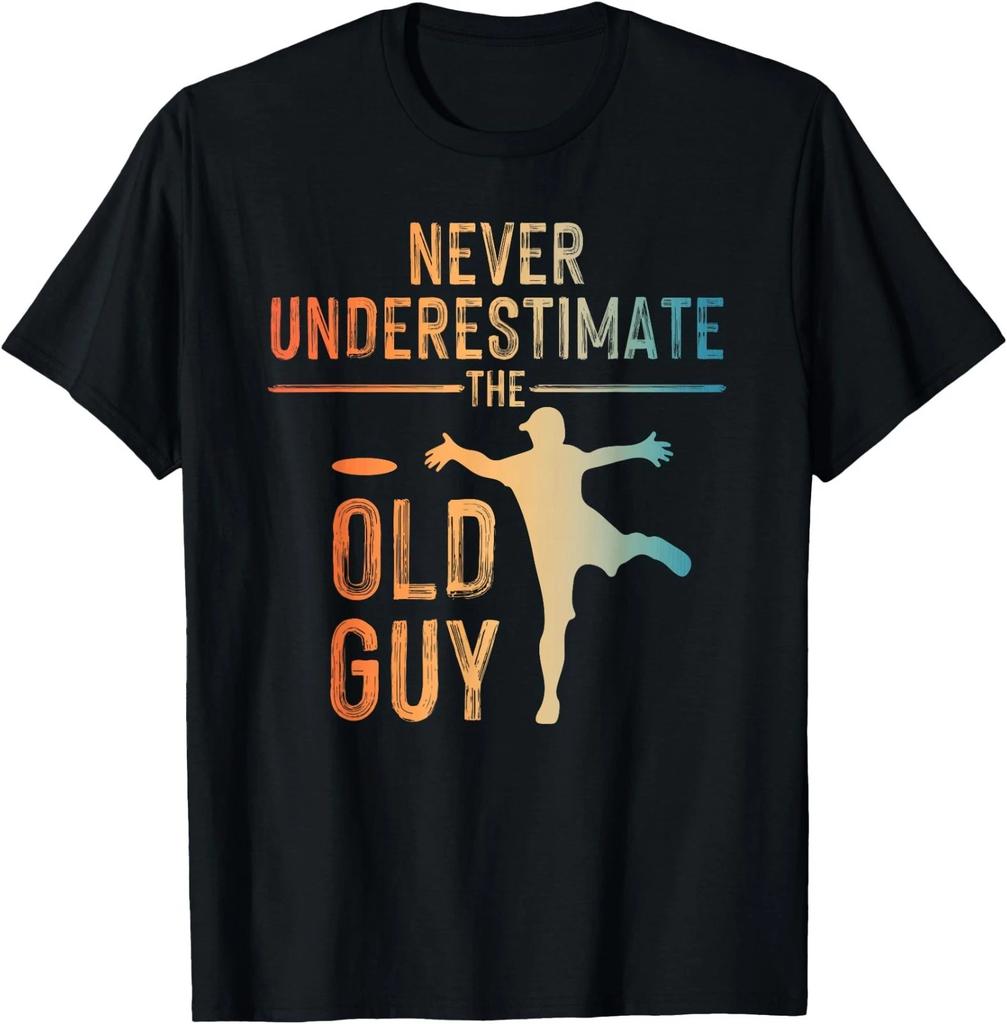 Disc Golf Art for Men Grandpa Disc Golfer Disc Golf Player T-Shirt