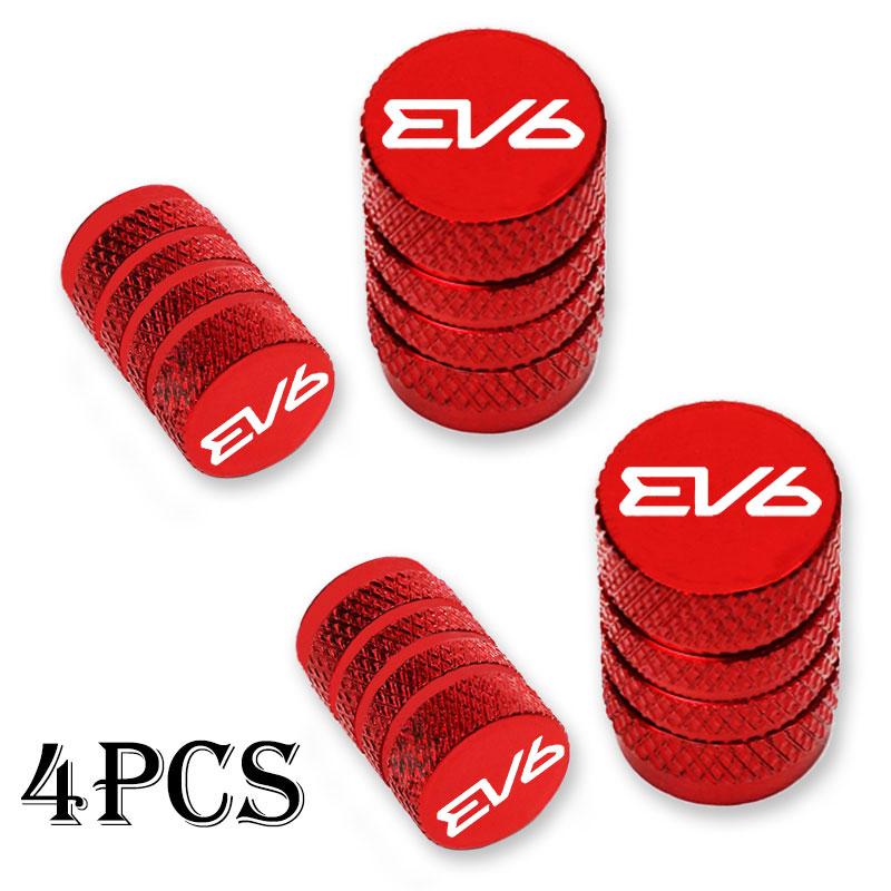 AANB1 For KIA EV6 Car Accessories Car Wheel Tire Valve Caps Tyre Stem Covers Airdust Waterproof