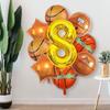 9Pcs Giant 22 Inch Basketball Birthday Star Sports Party Supplies Basketball Balloons  Boys