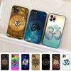Aum Om Yoga Phone Case For iPhone 13 Pro MAX 14 11 12 Mini X XS XR 6 7 8 Plus SE 2020 Soft TPU Cover