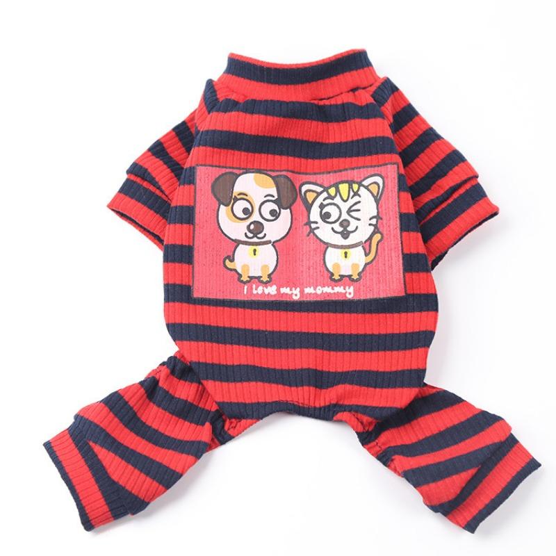 Домашняя одежда для кошек на осень и зиму, одежда для собак с кондиционером, домашний питомец, товары для пары кошек и собак, пижама, щенок