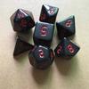7pcs/lot Polyhedral Dice Set Double-Colors Dice D4 D6 D8 D10 D% D12 D20 for DND RPG Table Games