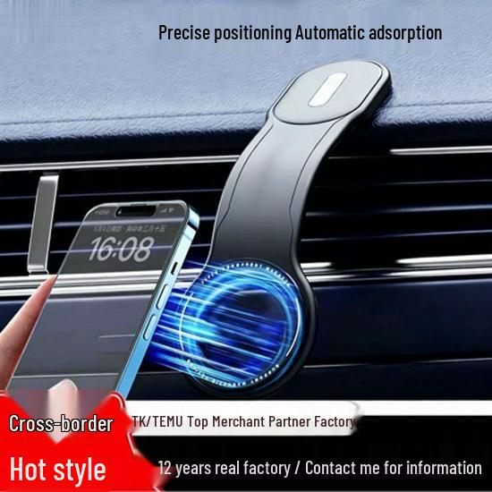 Magnetic Car Dashboard Phone Holder - Foldable & MagSafe Compatible