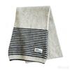 Korean Style Striped Knit Wool Blend Scarf Women Winter Warm Thick Neck Wrap