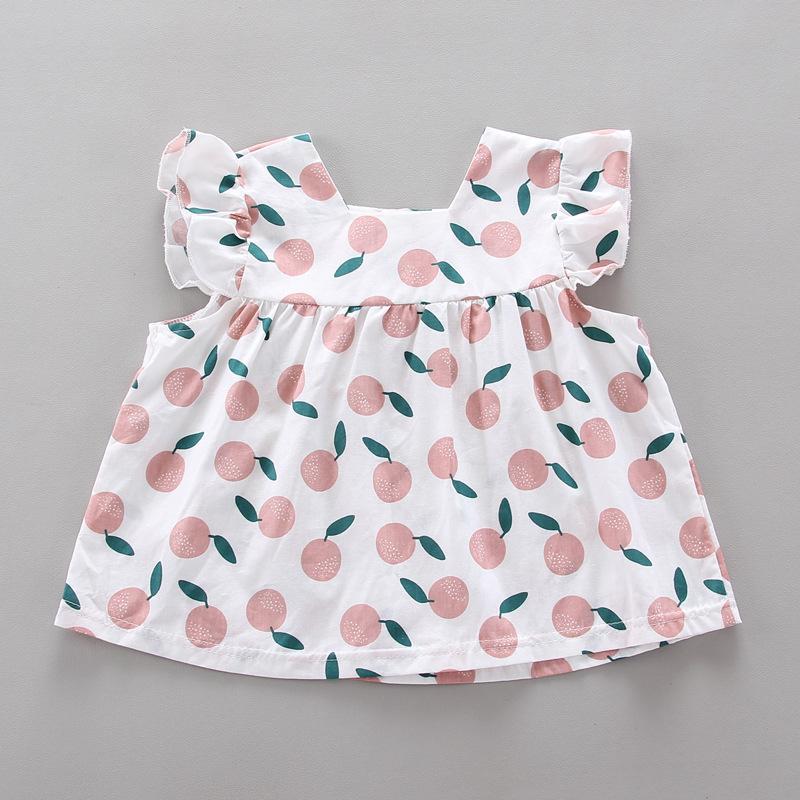 Жилет для девочек, двухсекционная детская одежда, костюм с короткими рукавами