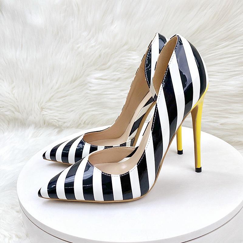 Модные женские туфли-лодочки с зебровым принтом, туфли для платья, банкетные женские туфли на высоком каблуке