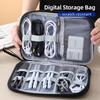 BAGE7 2026 Car Sticker Car Styling Digital Storage Bag Portable USB Data Cable Plug Case For BMW 1 3 5 Series X1 X4 X5 X7 G20 G38 F20