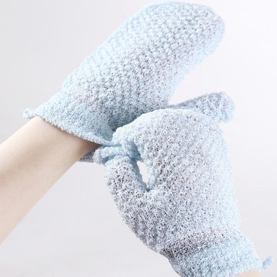 1 пара отшелушивающих перчаток для душа, двусторонний дизайн, мягкое глубокое отшелушивание, уход за кожей, скрабирование