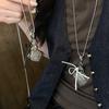 Woven Leather Bow Love Bag Necklace Fashion Personality Collarbone Chain Niche Jewelry Women's High Sense
