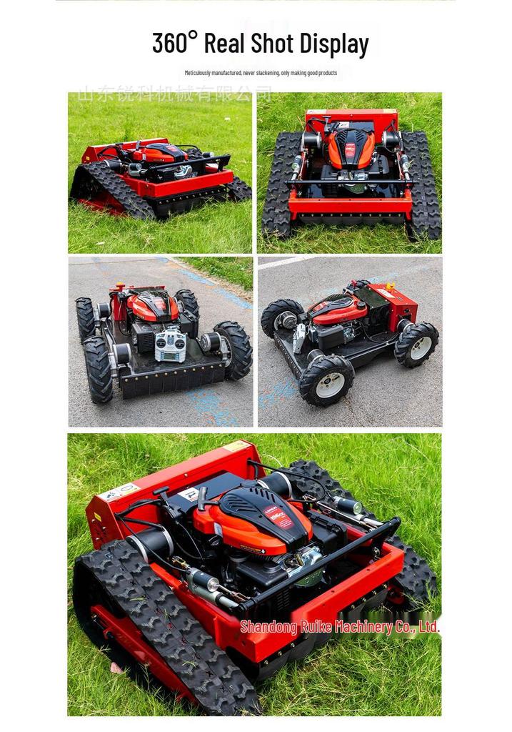 HT550B Tracked Remote Control Lawn Mower and Agricultural Mulcher