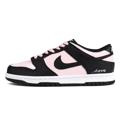 Кроссовки Dunk Скользкие Устойчивые к истиранию Низкие Скейтбордические Женские Черно-розовые DD1391-100(Команда1491-)