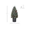 HOMCOM Sapin De Noël Artificiel Sapin De Noël De Table 170 Branches Motif Neige Matériau PE PVC Ø27 X 47 Cm