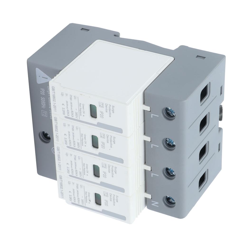 Устройства защиты от импульсных перенапряжений BERM Защитник от импульсных перенапряжений 4P 80 кА УЗИП 2 уровень BEMLY80 220 В/380 В