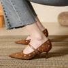 Fashion Rivet Designer High Heels Women Pointed Toe Elegant Office Women Shoes Spring Autumn Fashion Suede Low Heel Mules Pumps Women