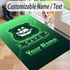Custom Text Printed Rug Plymouth Argyle FC Non Slip Floor Carpet For Home Room Decor