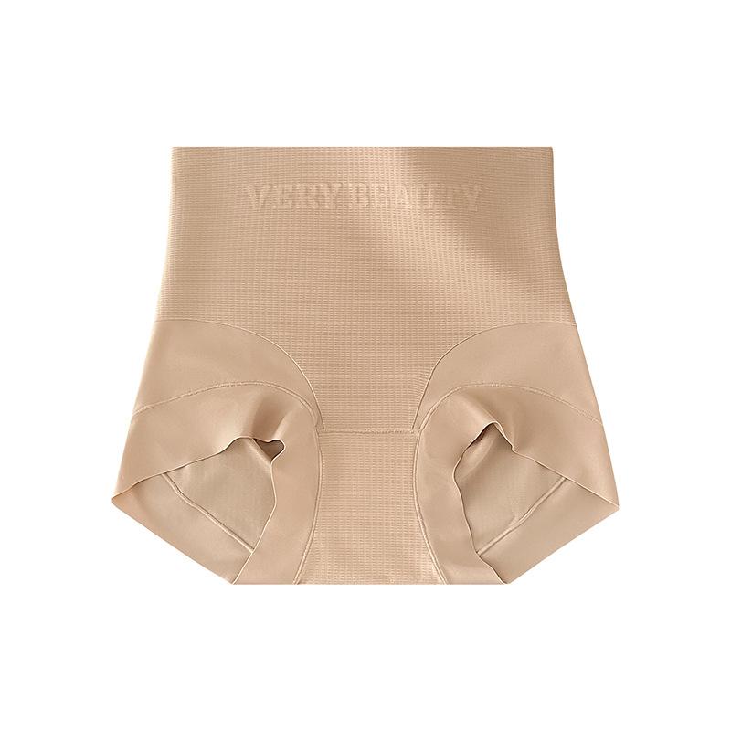 Женские летние высокие трусы с поддержкой живота, без следов, дышащие, антибактериальные, 10A