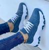 2024 New Thick-soled Lace-up Sports and Leisure Shoes Women's Foreign Trade Large Size Low-top Single Shoes Women's Casual Shoes