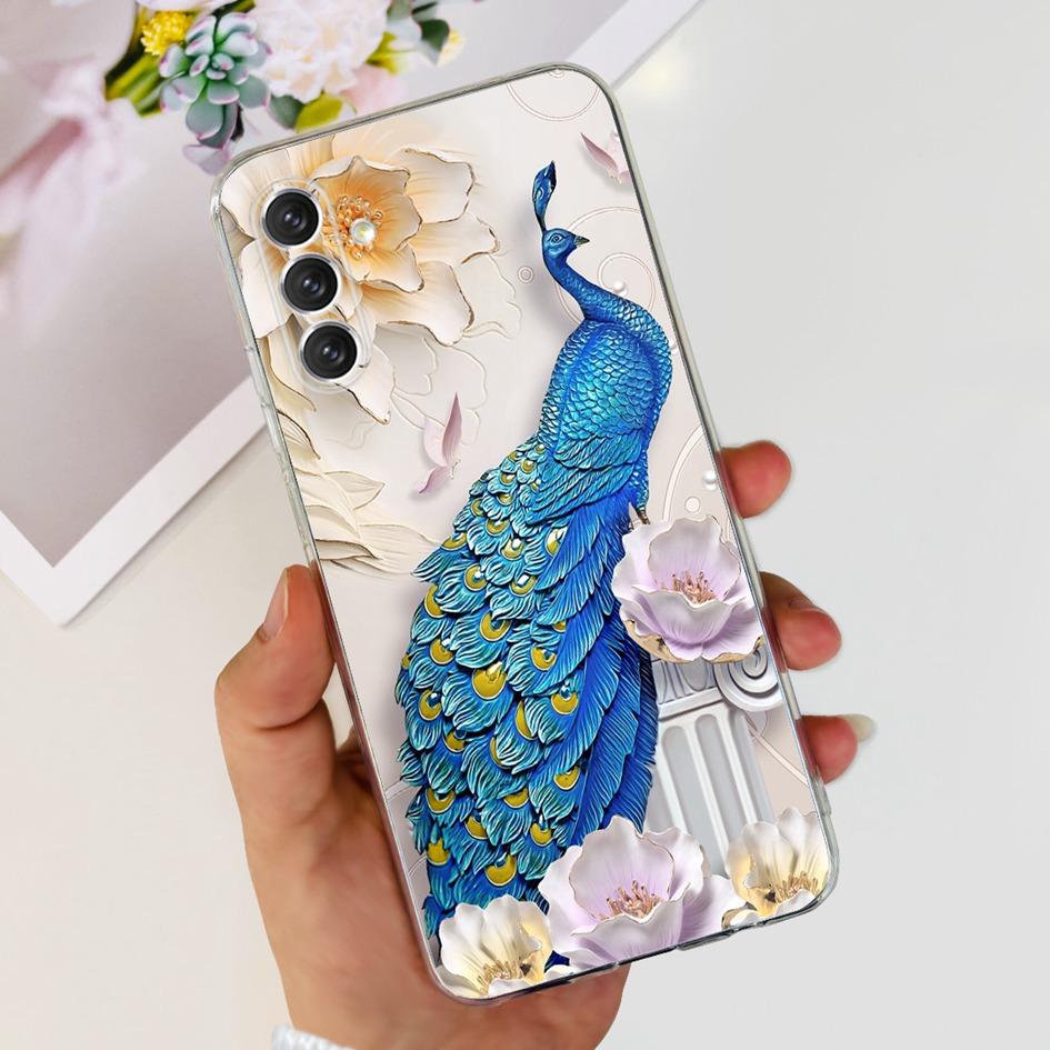 For Samsung A04s Case A047 SM-A047F Stylish Flower Printed Funda Soft Cases For Samsung Galaxy A04s A13 5G SM-A136B Bumper A 04s