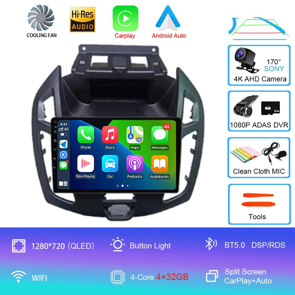 Для FORD TRANSIT Connect 2014-2019 Автомобильная стереосистема 9 дюймов Радио Android 14 Аудио CarPlay WITSON Multimídia Automotivo GPS WIFI BT DSP