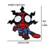 89 Брошь-значок Человек-паук из сплава Супергерой Marvel Человек-паук Металлический значок Рюкзак Куртка Персонализированное украшение