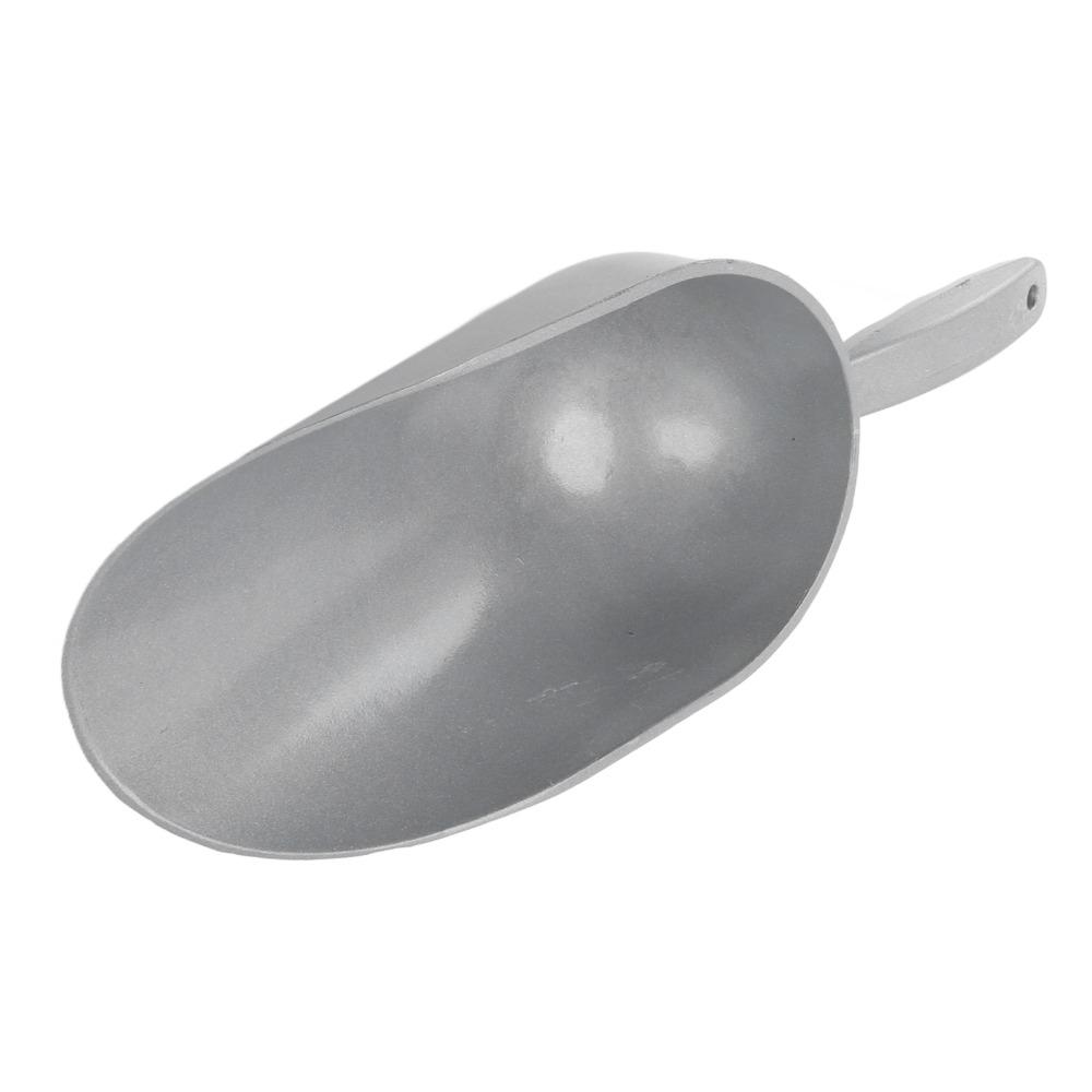 Silver Pet Food Scoop Aluminum Alloy Multipurpose Feed Scoop Metal Food Scoop Pet Food Supply