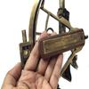 Морской секстант из старинной латуни, винтажная латунь, 20,32 см', морской секстант с коробкой из твердого дерева