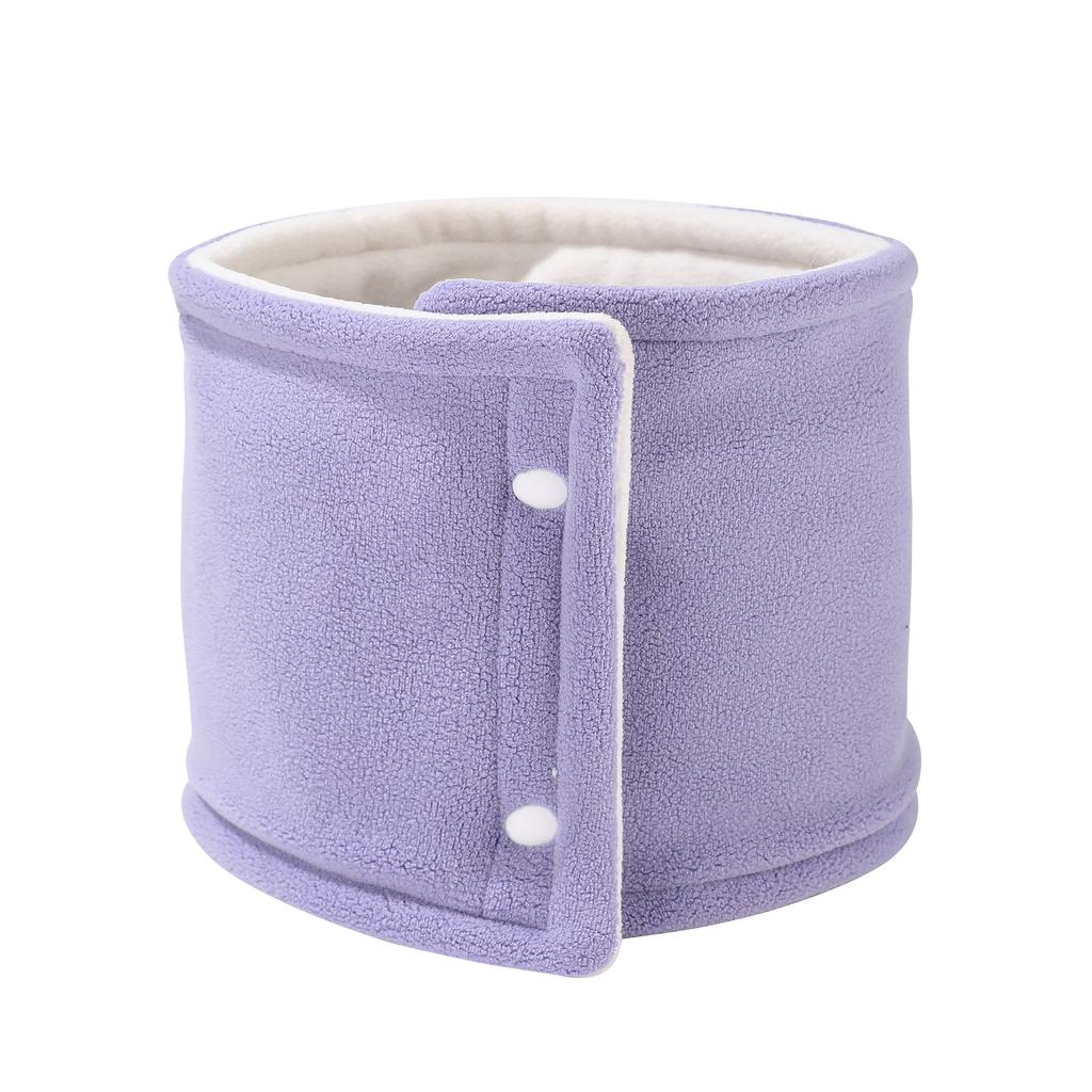 Men's and Women's Winter Warm Fleece Lined Neck Gaiter Reversible Snap Button Neck Warmer All Match Outdoor Sports Cold Protection Neck Cover