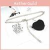 Fashion Metal Women Waist Chain With Detachable Heart Shaped Pendant Bag