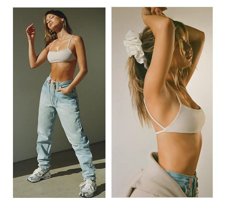 Women's Padded Sports Bra - Stylish Support for Running, Yoga & Training