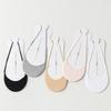 Summer Thin Half Palm Shallow Solid Colour Garter Invisible Socks Do Not Fall Off The Heel Cotton Boat Socks