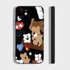 Cartoon Animation D-Dinotaeng Phone Case For IPhone 17 Air 16 15 14 13 Pro Max 11 12 Black Silicone Cover