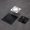 Press Type Square Shower Drain Removable Pop-up Drain Filter Floor Hair Catcher  Laundry Floor