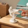 Coastal Decor for Bedroom Mermaid Jewelry Storage Box, Decorative Seashell Trinket Tray, 3D Printing Dressing Table Pearlescent White
