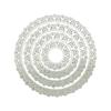 Vintage Circle Lace Border DIY Die Cut for Paper Coasters Mats Cutting Die Embossing Templates for Photo Scrapbook Craft