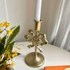 Single Head French Bow Candlestick Wrought Iron Candle Containers  Western Decoration