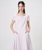 Etmont Linen Pleats Dress, Lavender Pink