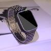 Металлический ремешок для Apple Watch Bnad 38 мм, 40 мм, 42 мм, 44 мм, 41 мм, 45 мм, женское кольцо с бриллиантом, браслет из нержавеющей стали для iWatch 7 6 SE 5 4 3