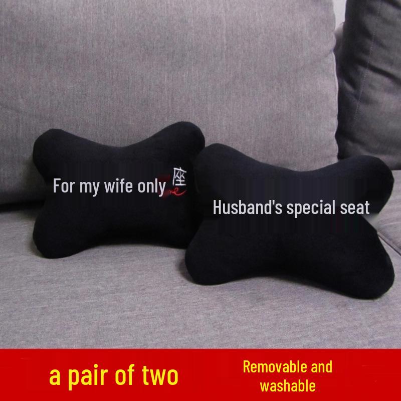 Car Neck and Lumbar Support Pillow Set – Cute Cartoon Design