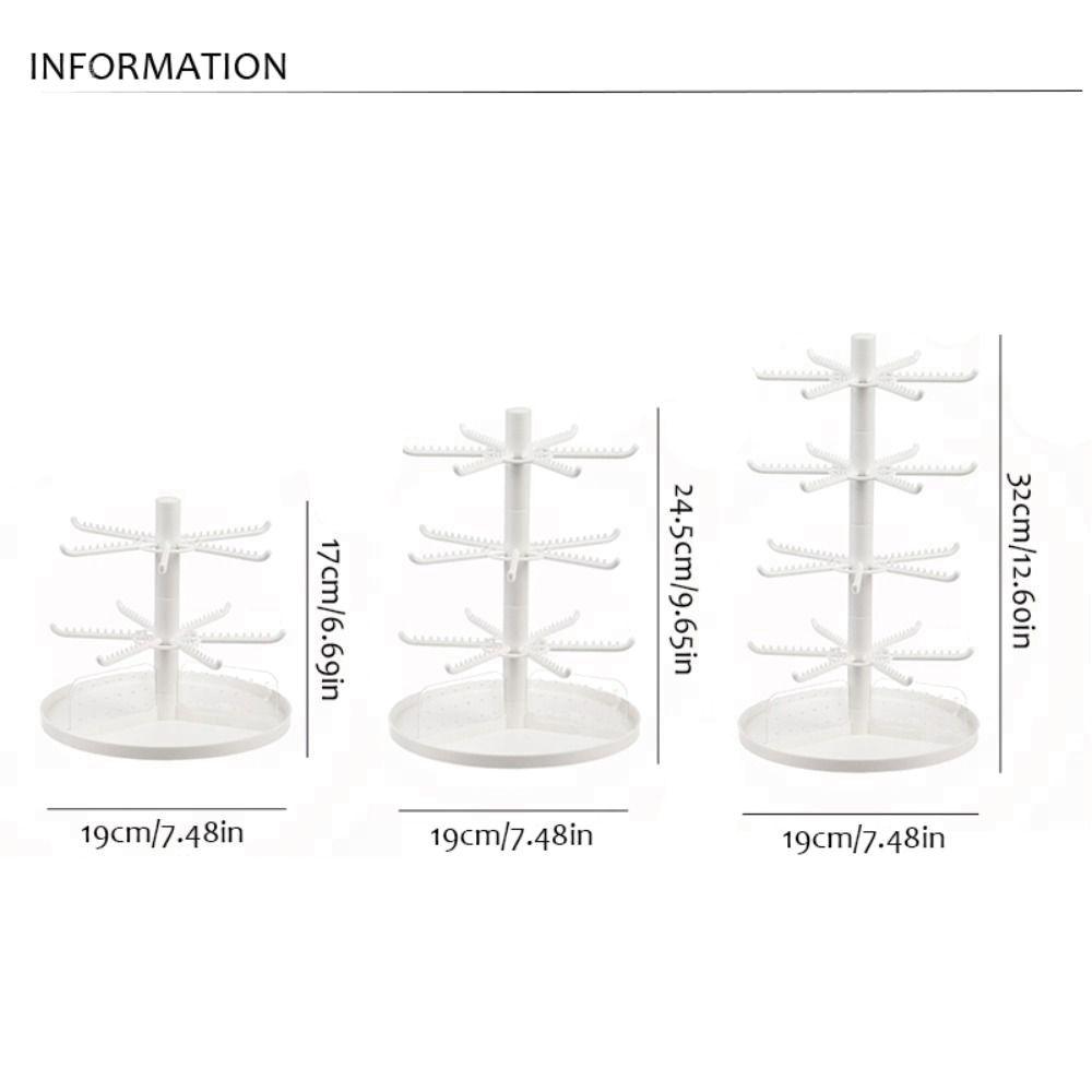 Форма Подставка для серег Кольца Домашняя стойка Съемная подставка для украшений Вращающаяся полка для ожерелий