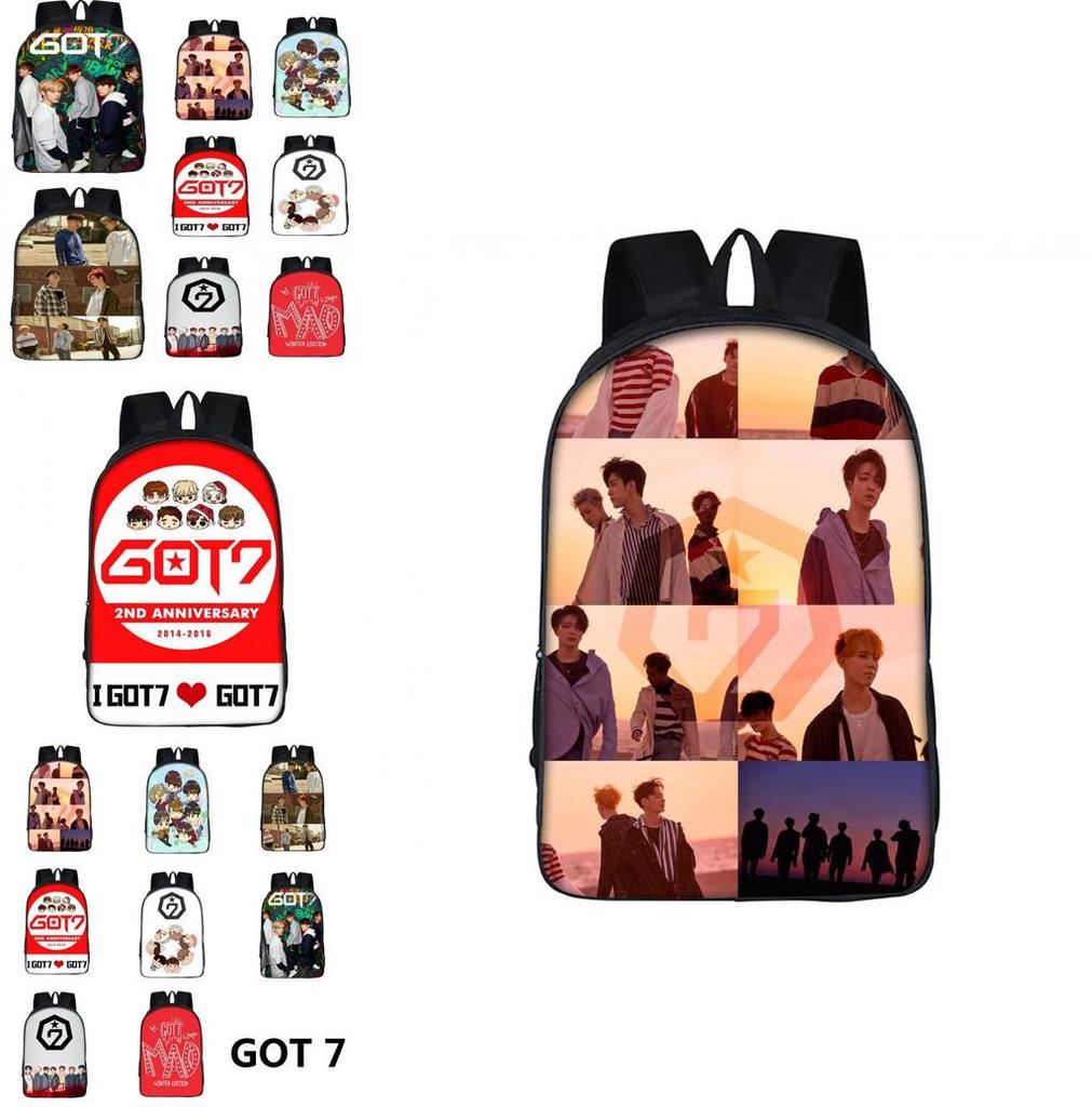 Стильный рюкзак с 3D-принтом Kpop Got7 Idol Team для модных подростков