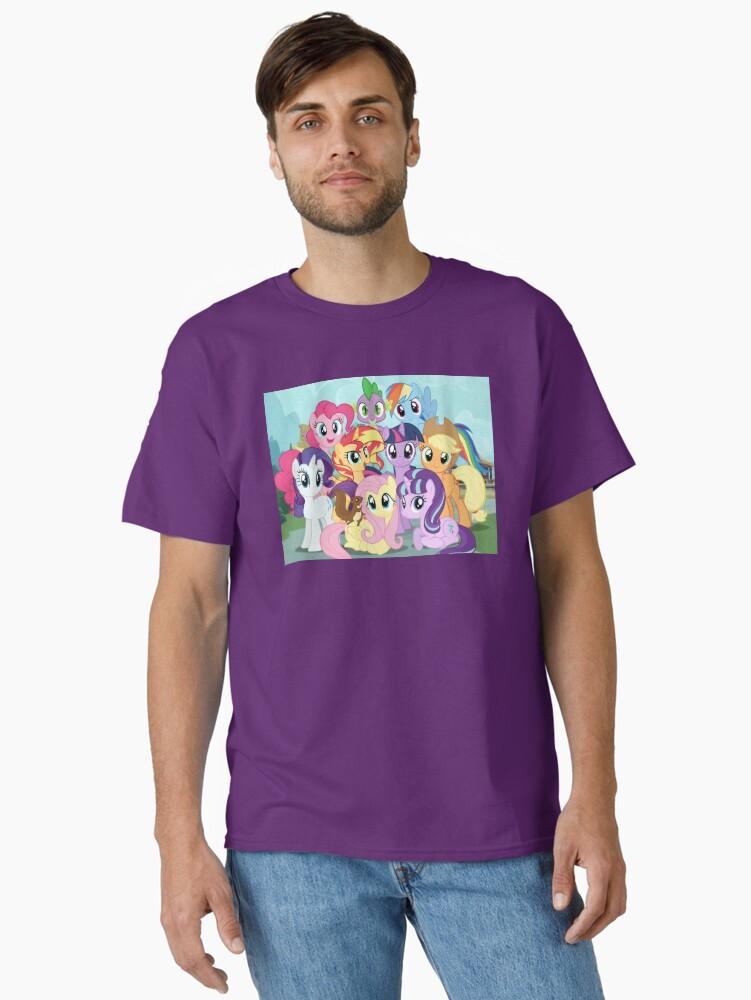 My Little Pony Expanded Magical Pony Friends Group - Colorful Animated Cartoon Art Classic T-Shirt