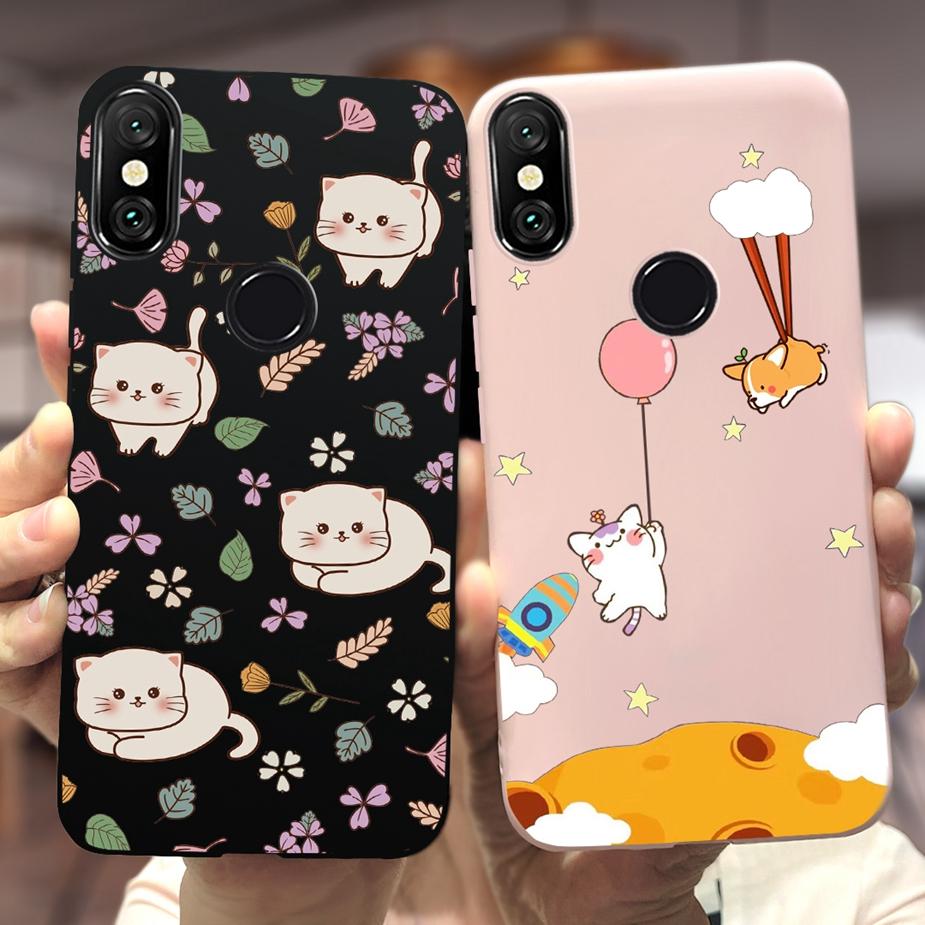 For Xiaomi Redmi 6 Pro Case Cute Dinosaur Cartoon Cover Soft Silicone Phone Case For Xiaomi Redmi Note 6 Pro Note6 Fundas Bumper