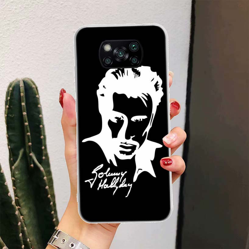 Johnny Hallyday Music For Xiaomi Poco X6 X3 Nfc X5 X4 F6 F5 Pro Phone Case X7 F4 Gt F3 F2 F1 M5S M4 M3 5G Fundas Coque