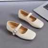 Модные туфли Мэри Джейн AIYUQI Женские с квадратным носком 2025 Новые с пряжкой Повседневные модные туфли Женские для通勤