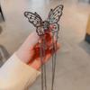 Exquisite Metal Butterfly Hair Claw Fashion Ponytail Clip Hairgrips Hairpin Elegant Ribbon Hair Clip Girls Vintage Hair Accessories