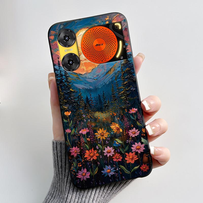 Case For ZTE Nubia Music 2 Z2460 Z2353 Music2 Phone Case Cute Rabbit Black Cover For ZTE Nubia Music Soft TPU Silicone Casing
