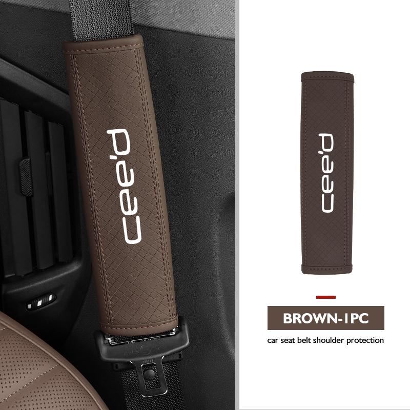 Car Safety Belt Cover Shoulder Protective Pad Anti-slip Pads For KIA Ceed 2021 2020 2019 2018 2017 2016 2015 dmjp20 kyzm5